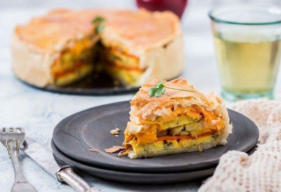 A piece of cake on plate