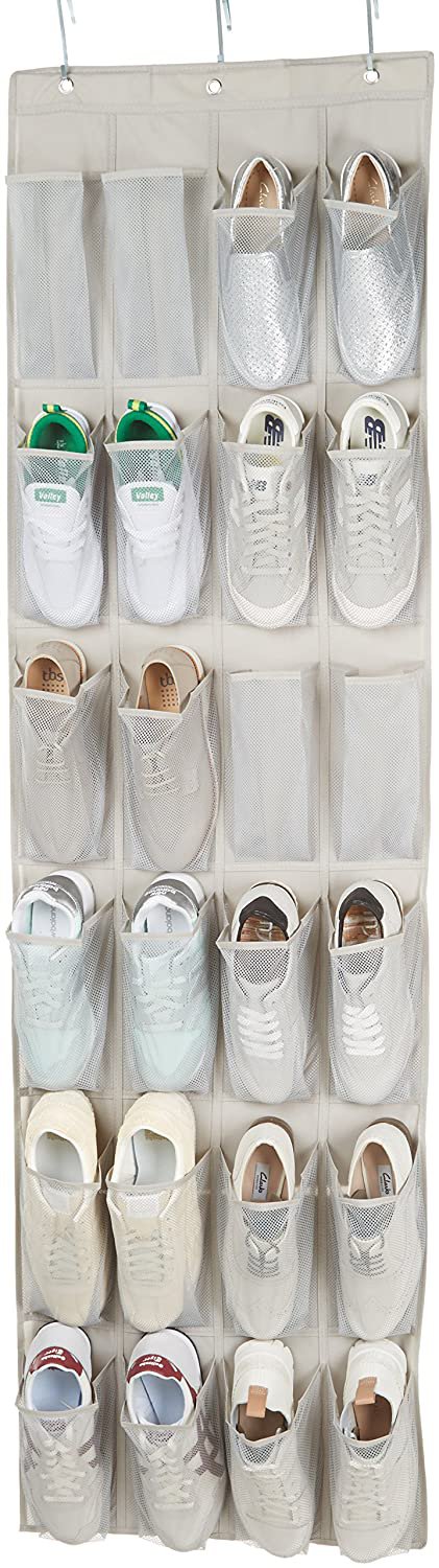 Over-the-door shoe organizer