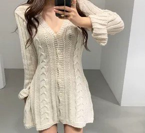 knit mini dress