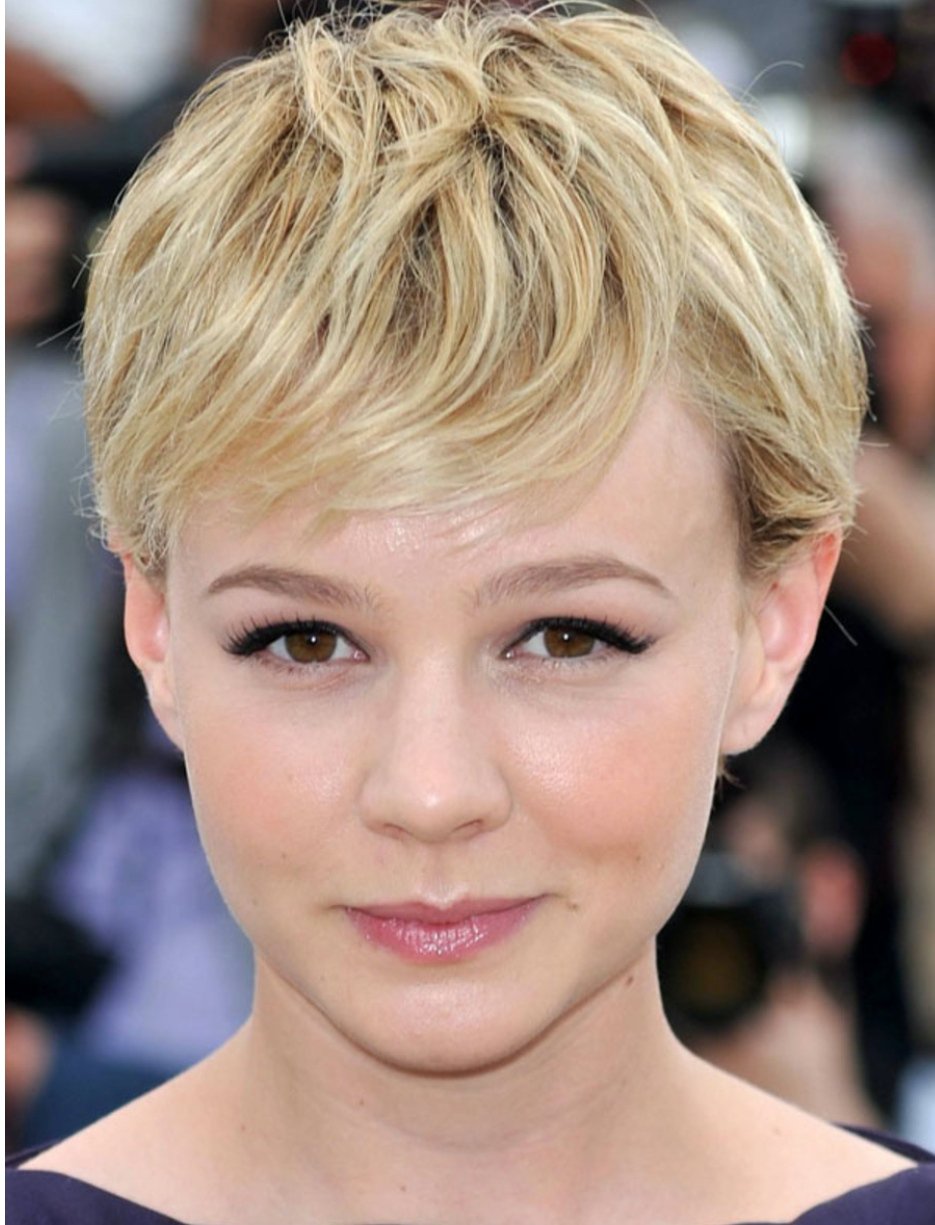 a woman with Choppy Pixie Cut hair