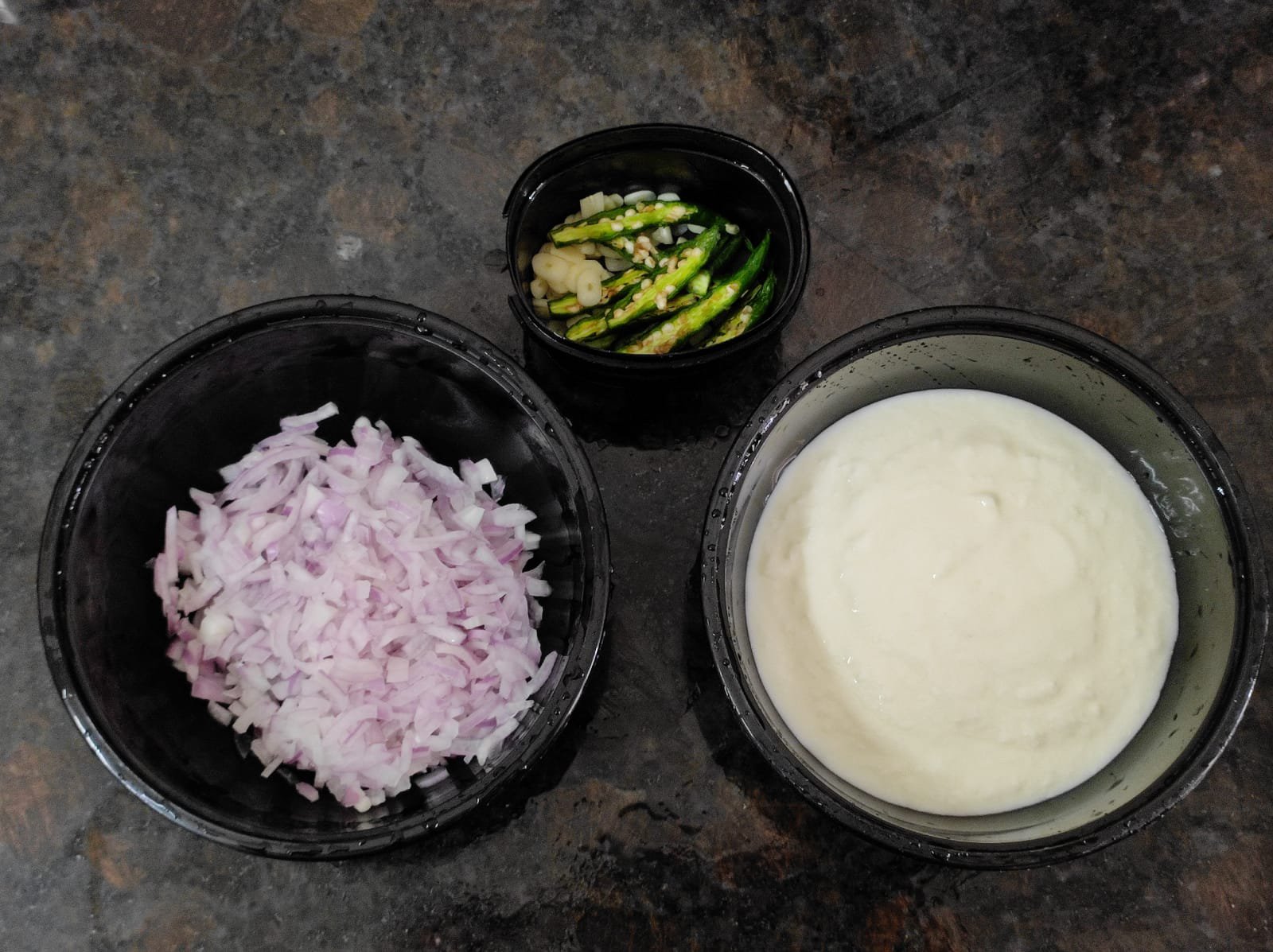chopped onions in a container