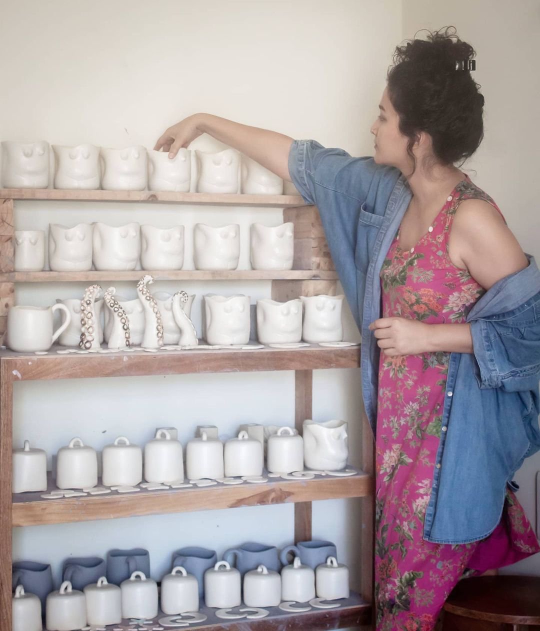 Tanushree in her Lacuna Studio