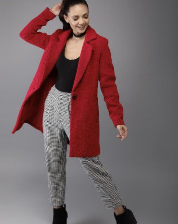 red trench coat