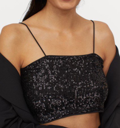 Sequined bralette